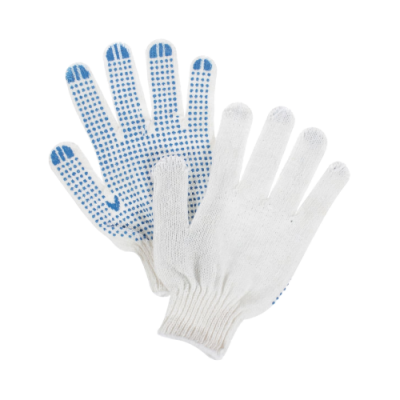 Хб перчатки с пвх нанесение м (4 нити)